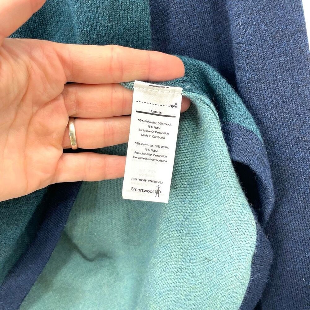 Smartwool Shadow Pine Colorblock Crew Sweater Siz… - image 6